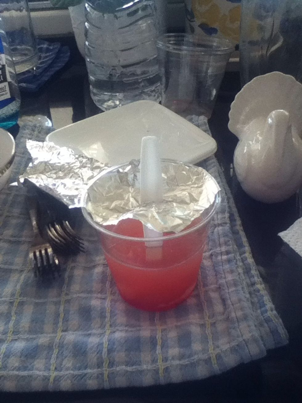 Stick it in the cup.