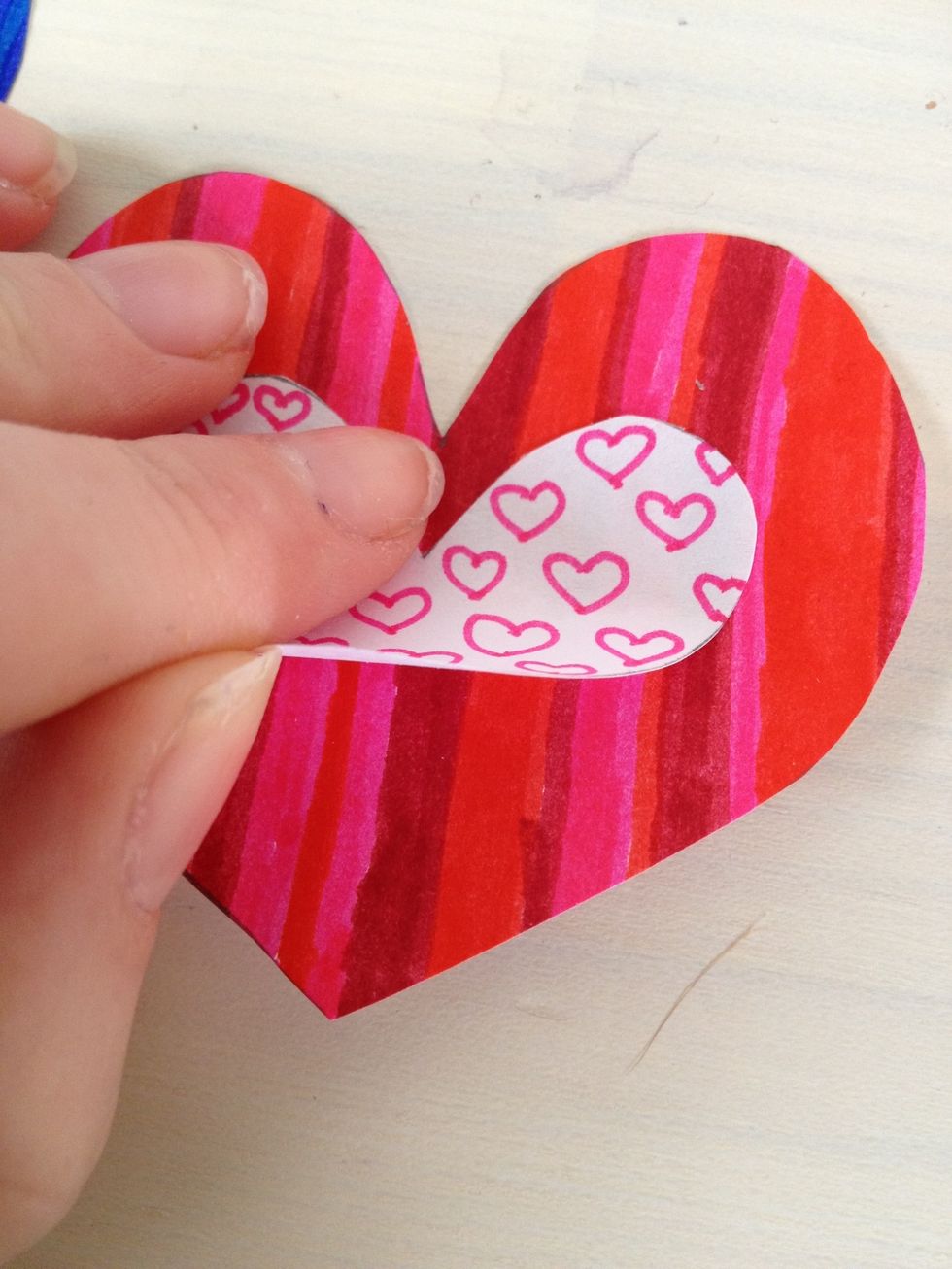 Stick it on the big heart and there you have it! Your very own homemade bookmark!