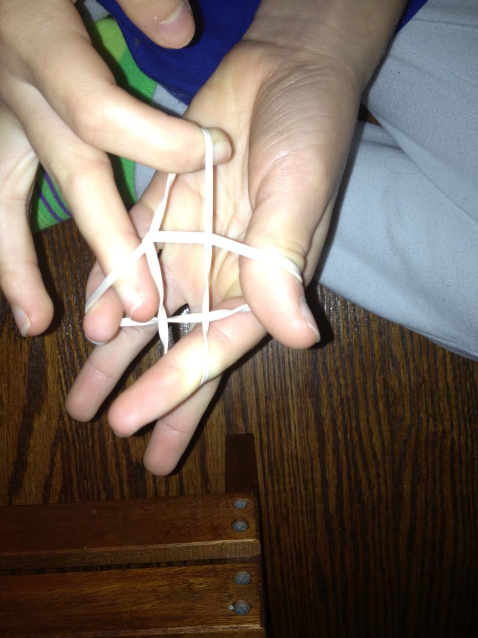 Stick middle finger in pinky hole (Go back to step 10)