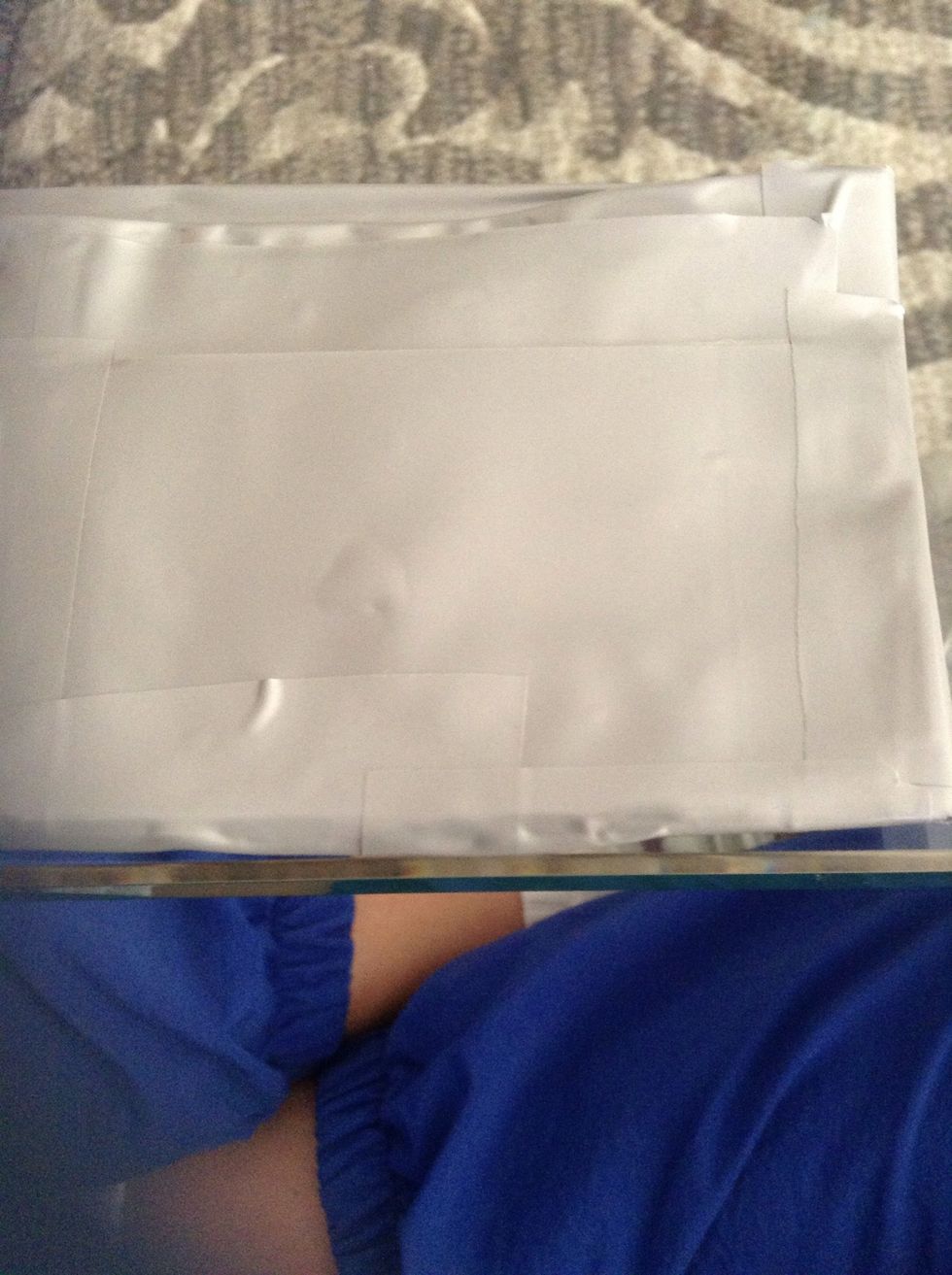 stick one down to the wallet and then stick the other on top