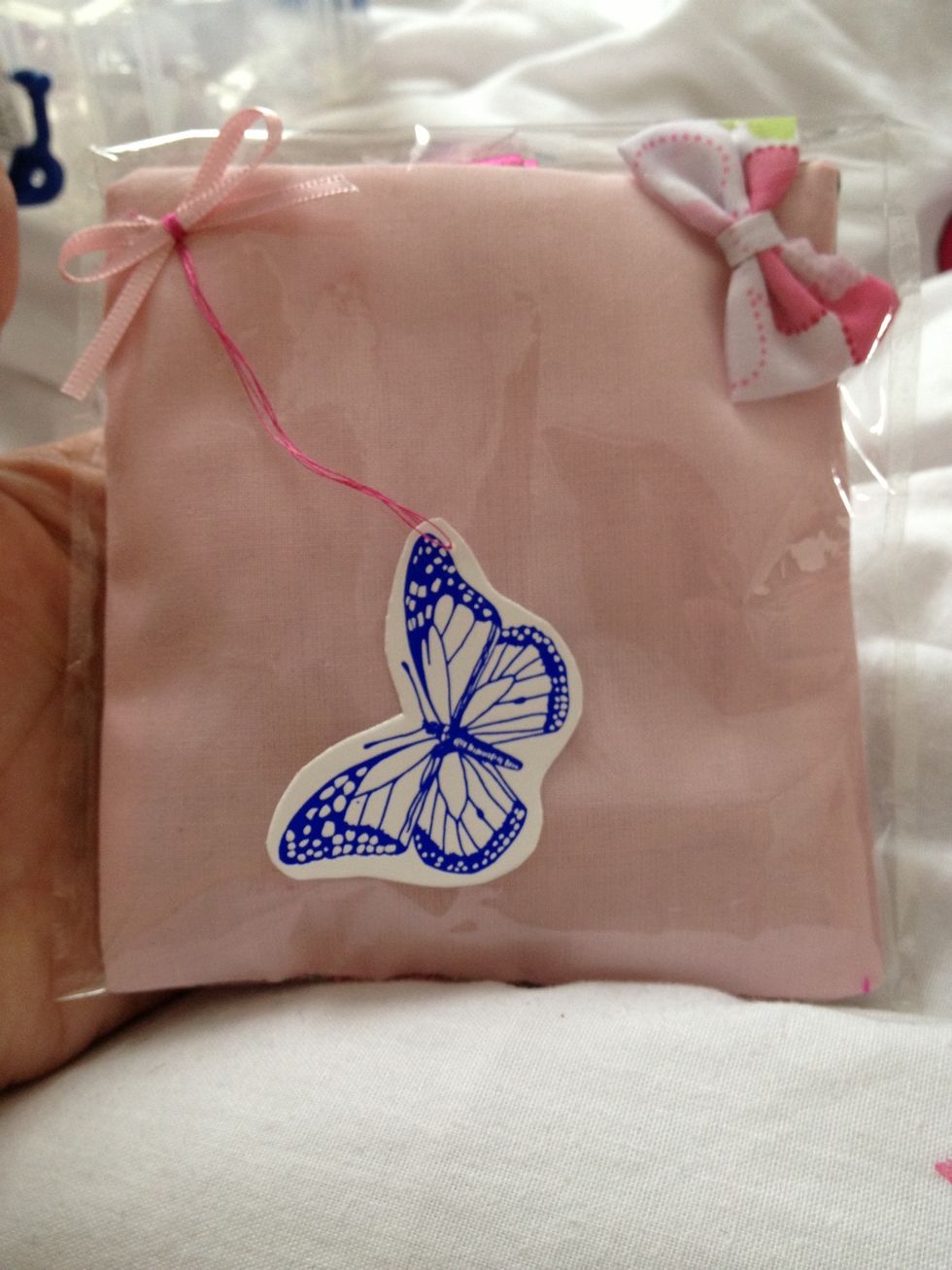 Stick onto your wrapped gift.