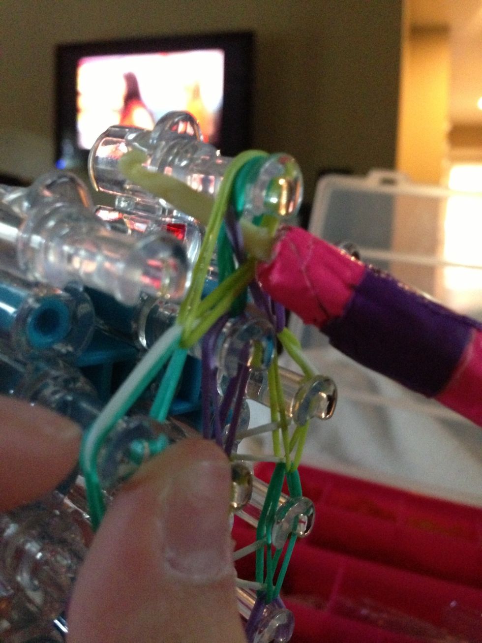 Stick the pick through the bands\ud83d\ude1b