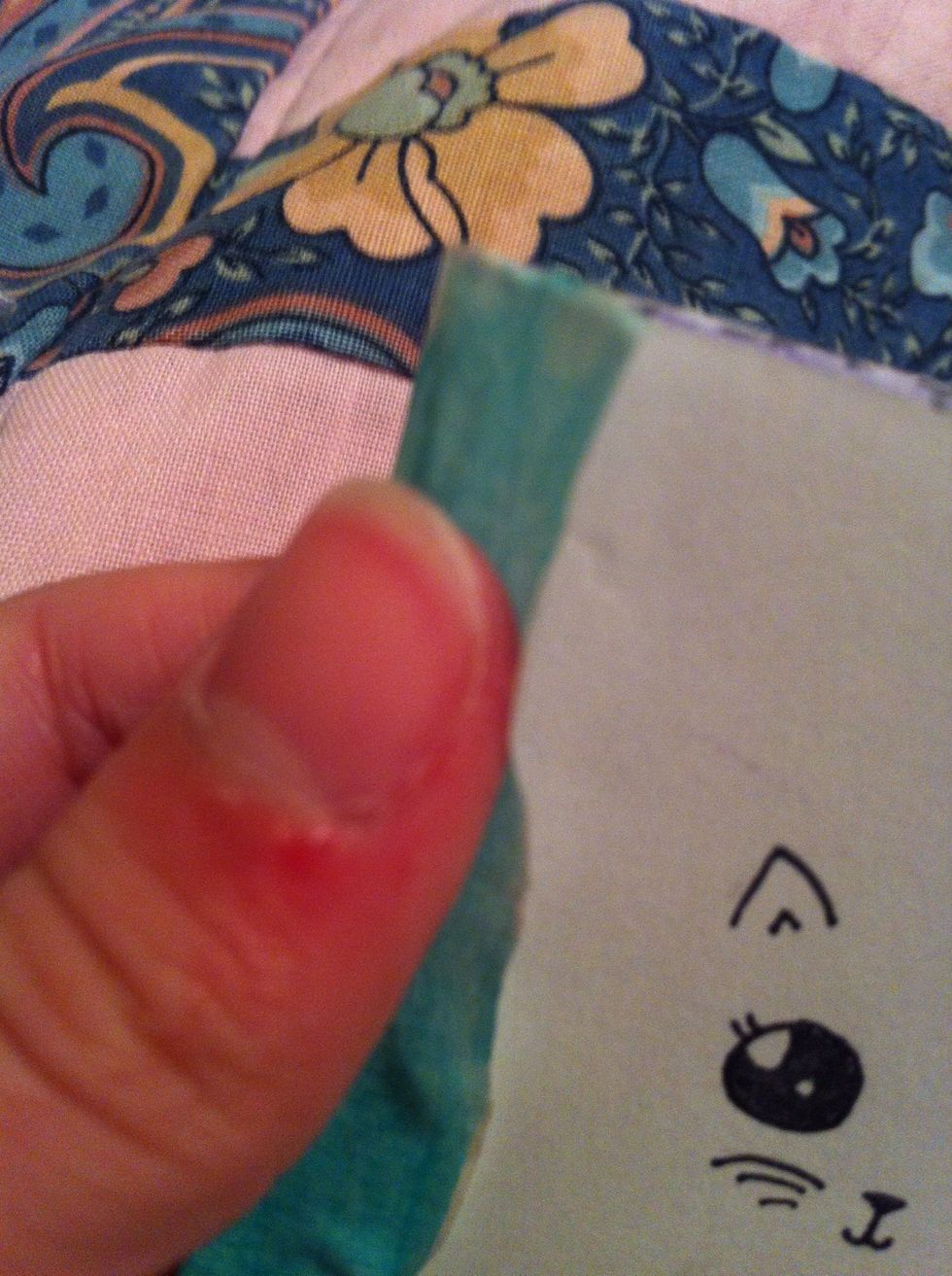 Stick the tape! :D I already colored the tape here.