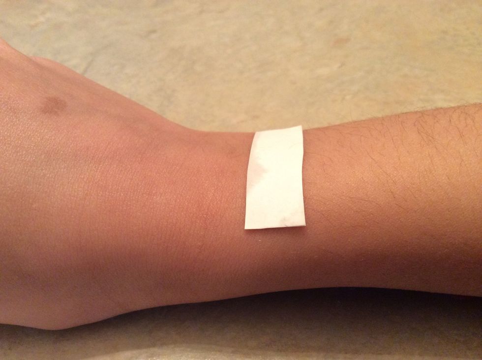 Stick the tattoo on any part of your body you want.