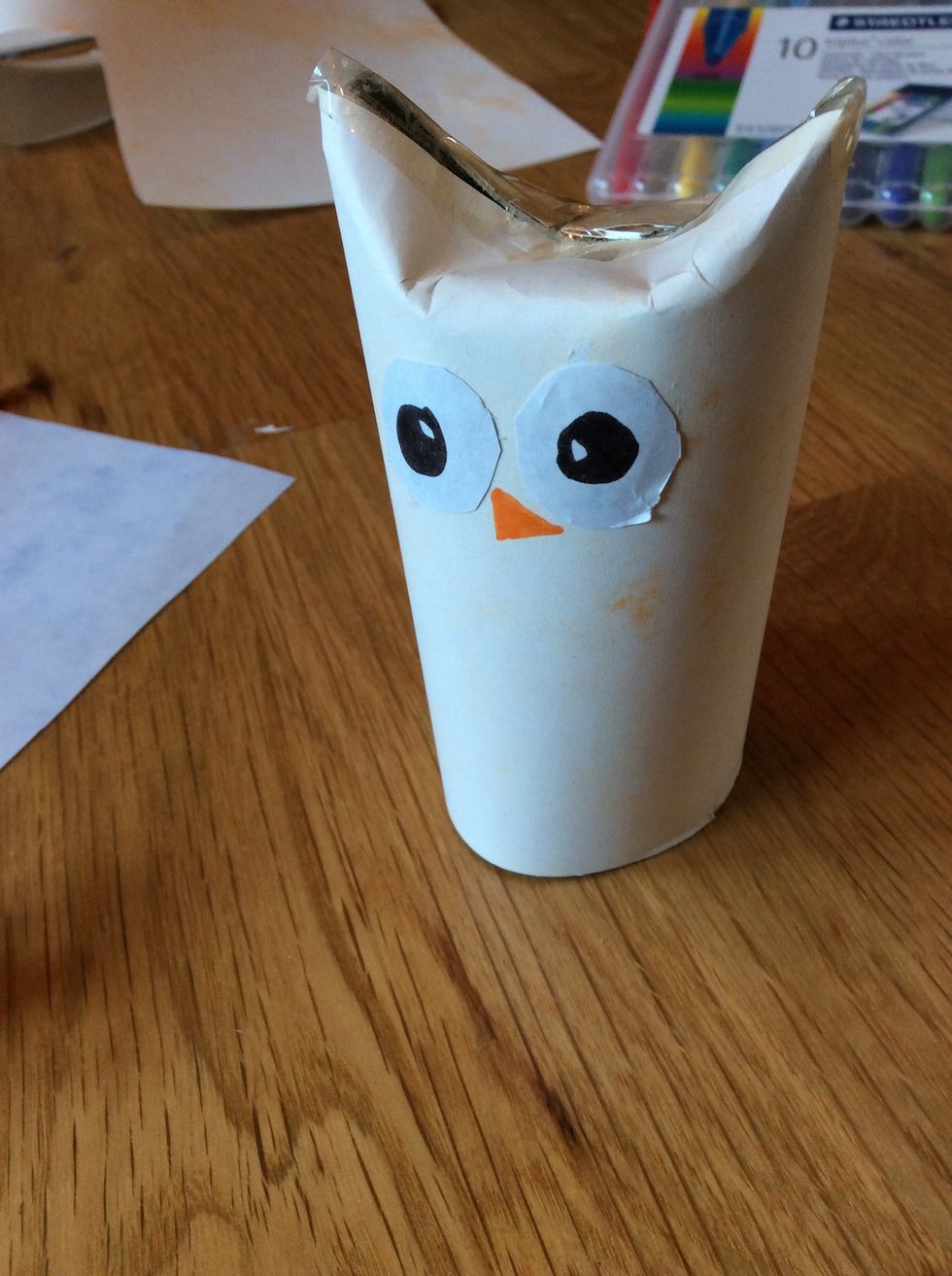 Stick the top down - I did redo this with glue in the next step.