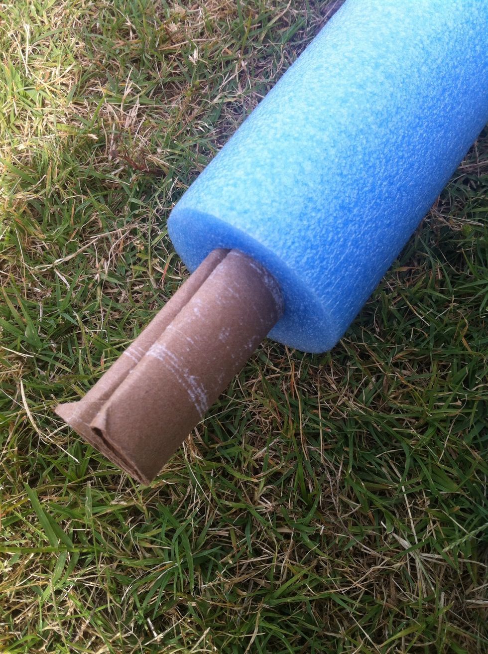 Stick the tube in the hole.....