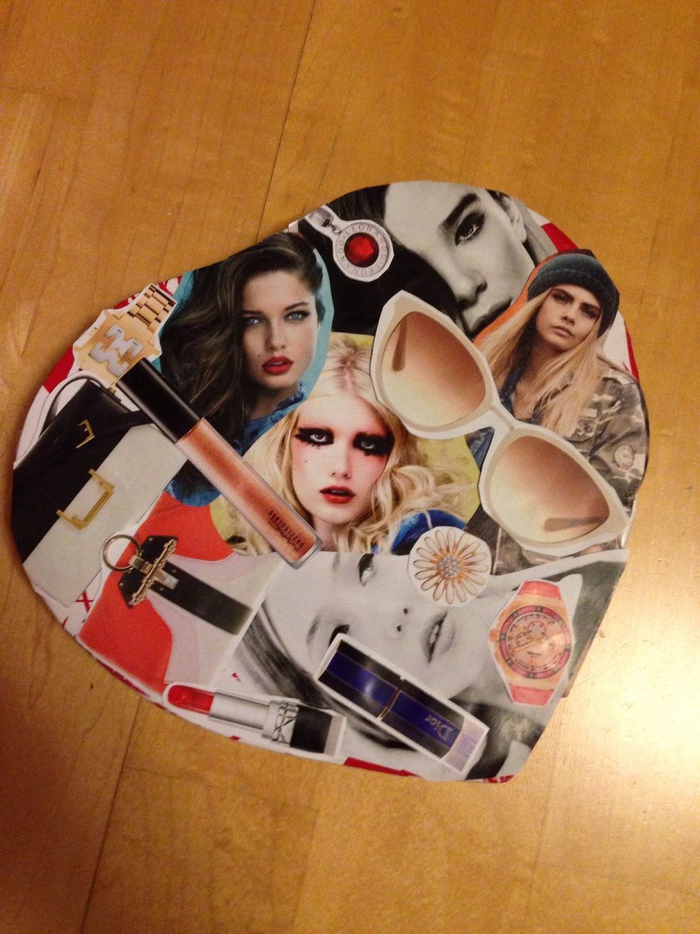 Stick them onto the lid