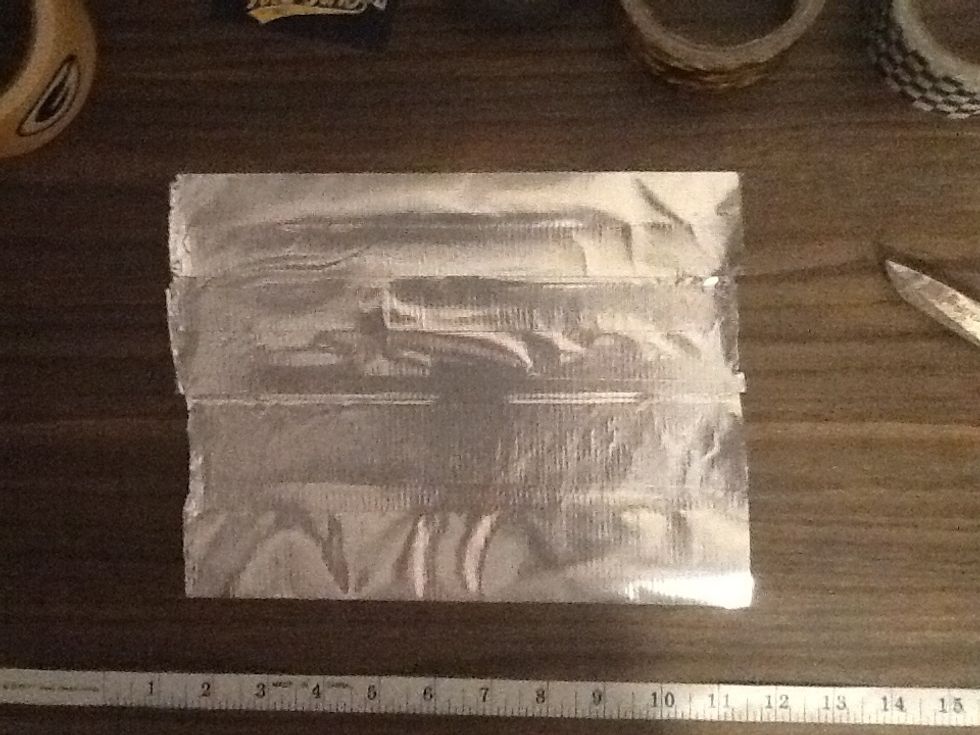 Stick them together to make an 8x10 sheet of duct tape.