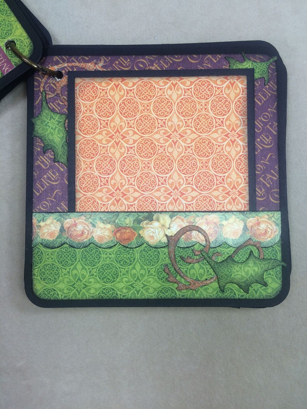 Stickers, die cuts and papers make a fun pocket page.