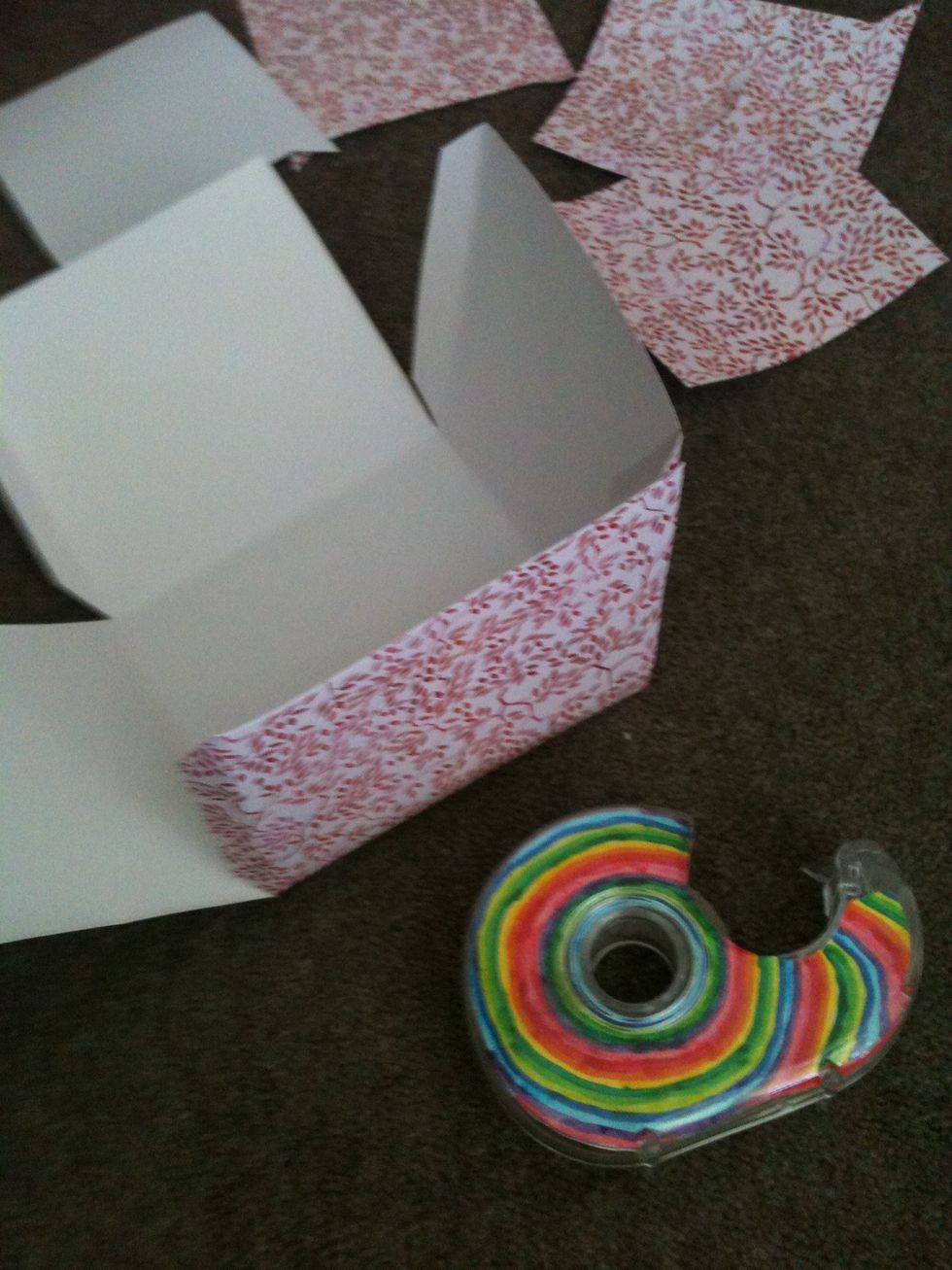 Sticky tape all your flaps to the inside of the box. if some sides are higher than others just trim them so they are the same\ud83d\udc4d