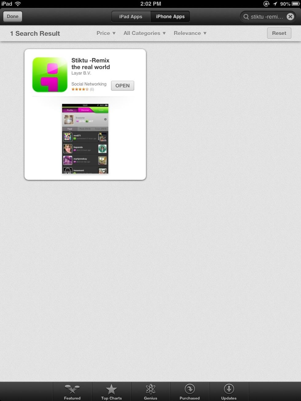 Stiktu is a free Augmented Reality app that let's you put pictures on to flat surfaces.