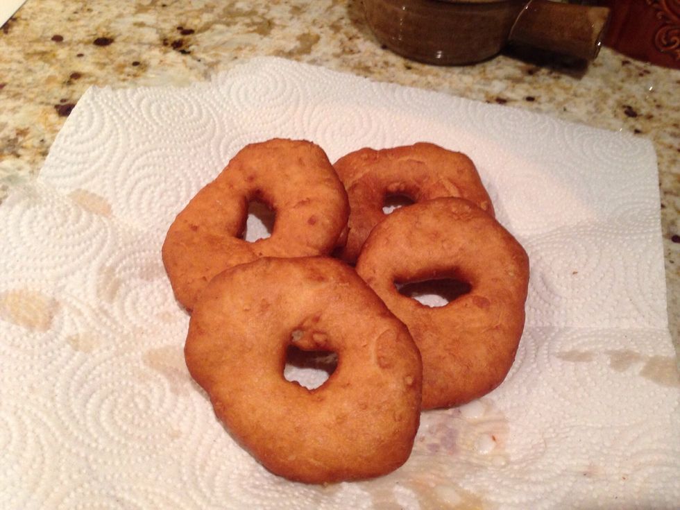 Still warm from the fryer and ready to frost...