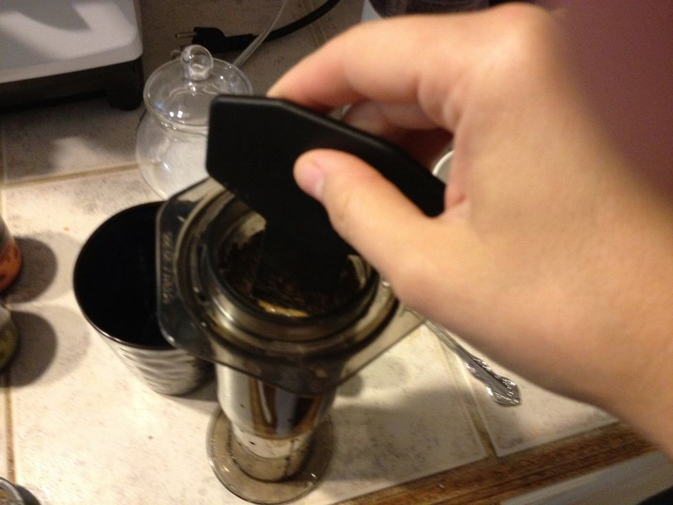 Stir 10 seconds and let sit for a minute.