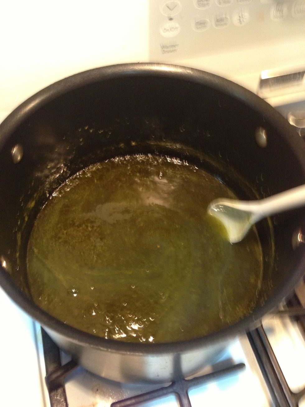 Stir a little and add food coloring