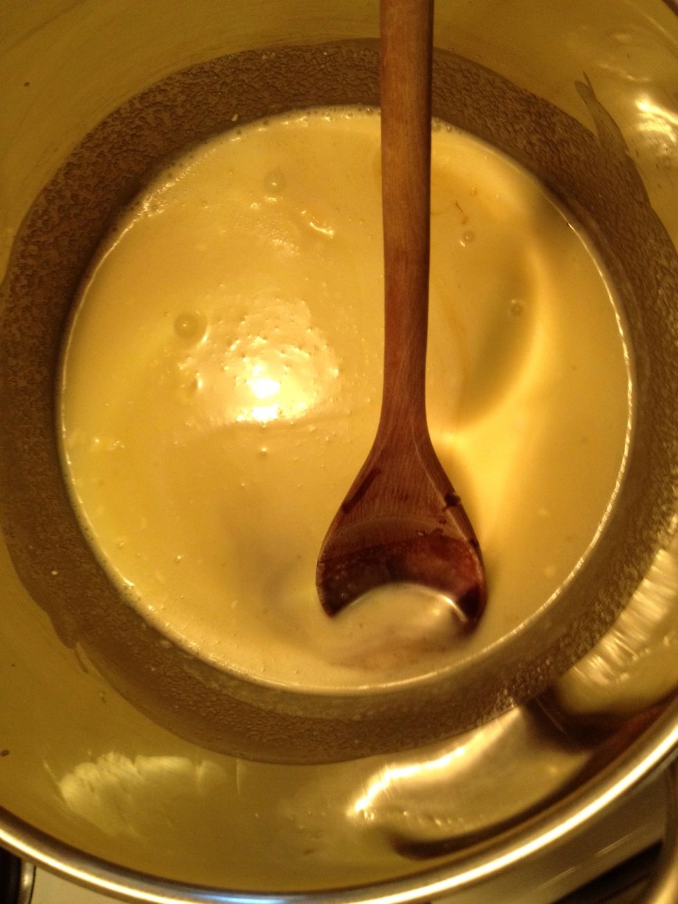 Stir and add treacle/golden syrup.