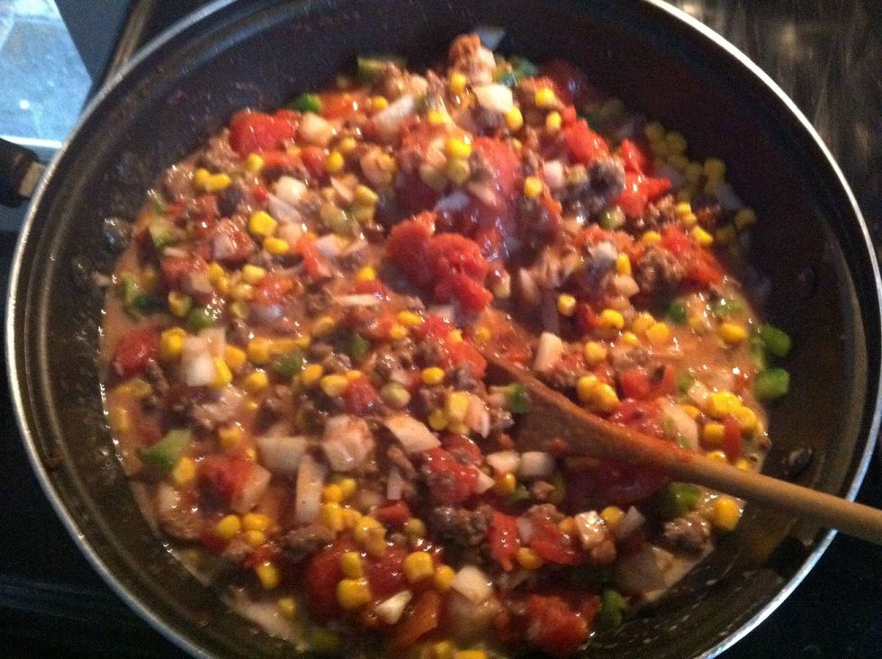 Stir and bring to a boil , after boiling bring it down and let it simmer for 25 minutes