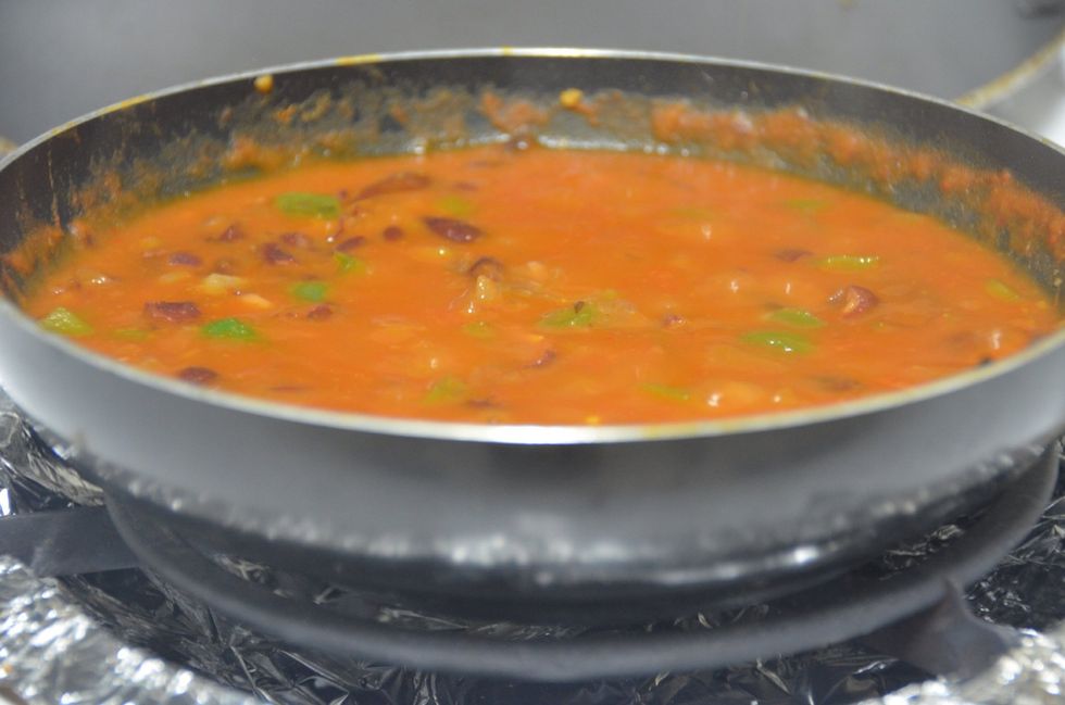 Stir and cook for another 7-8 mins. Add some more water if required.