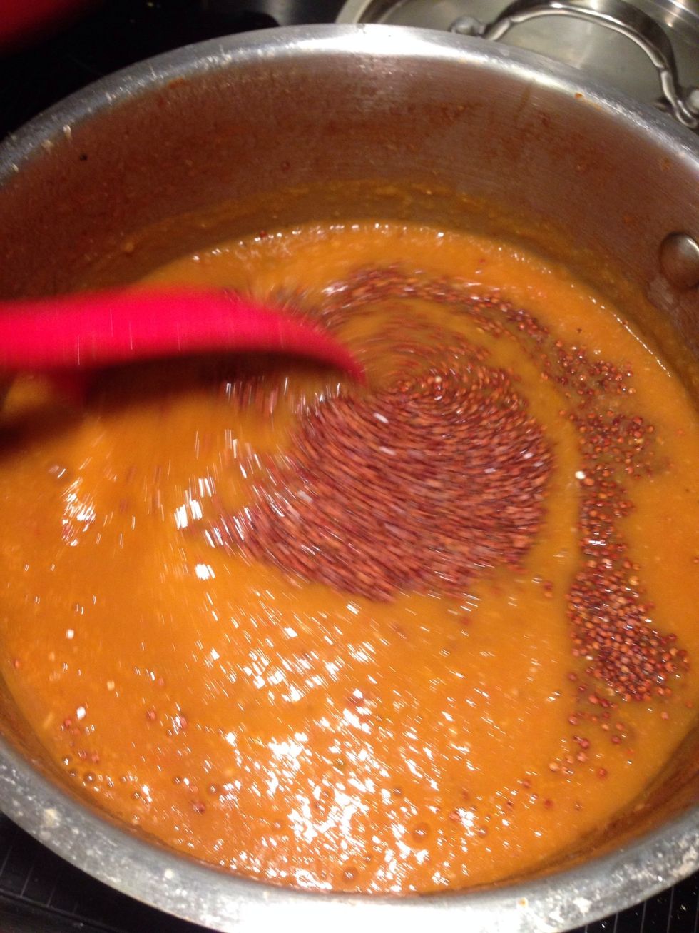 Stir, and cover for 15 minutes on simmer.
