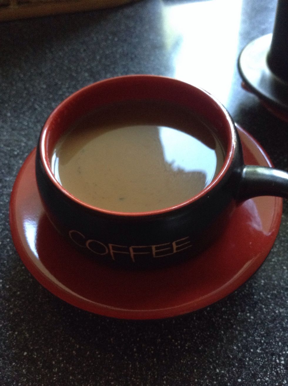 Stir and enjoy your Vietnamese-pressed coffee!