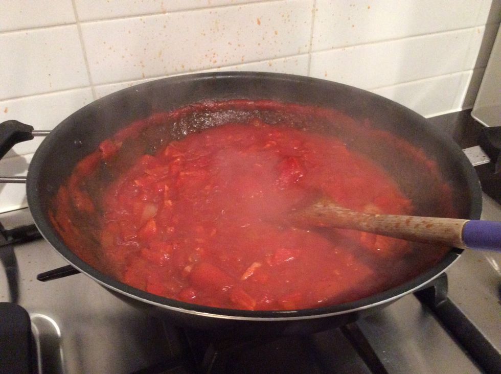 Stir and heat for about 15mins. Add seasonings .