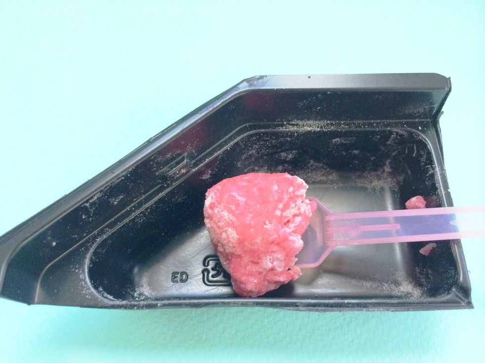 Stir and mix until Playdoh like consistency