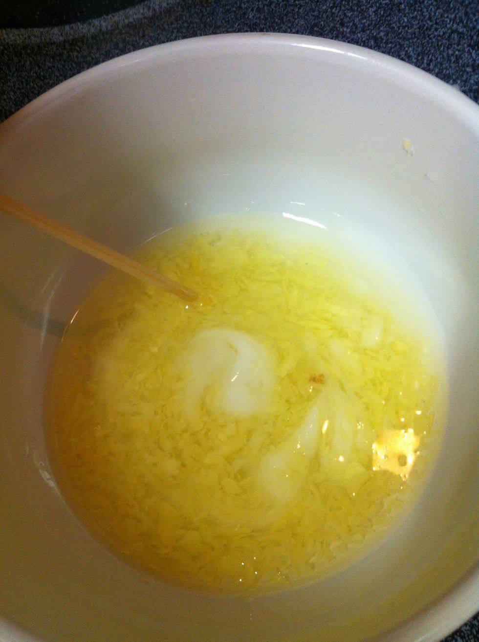 Stir and repeat until fully melted....