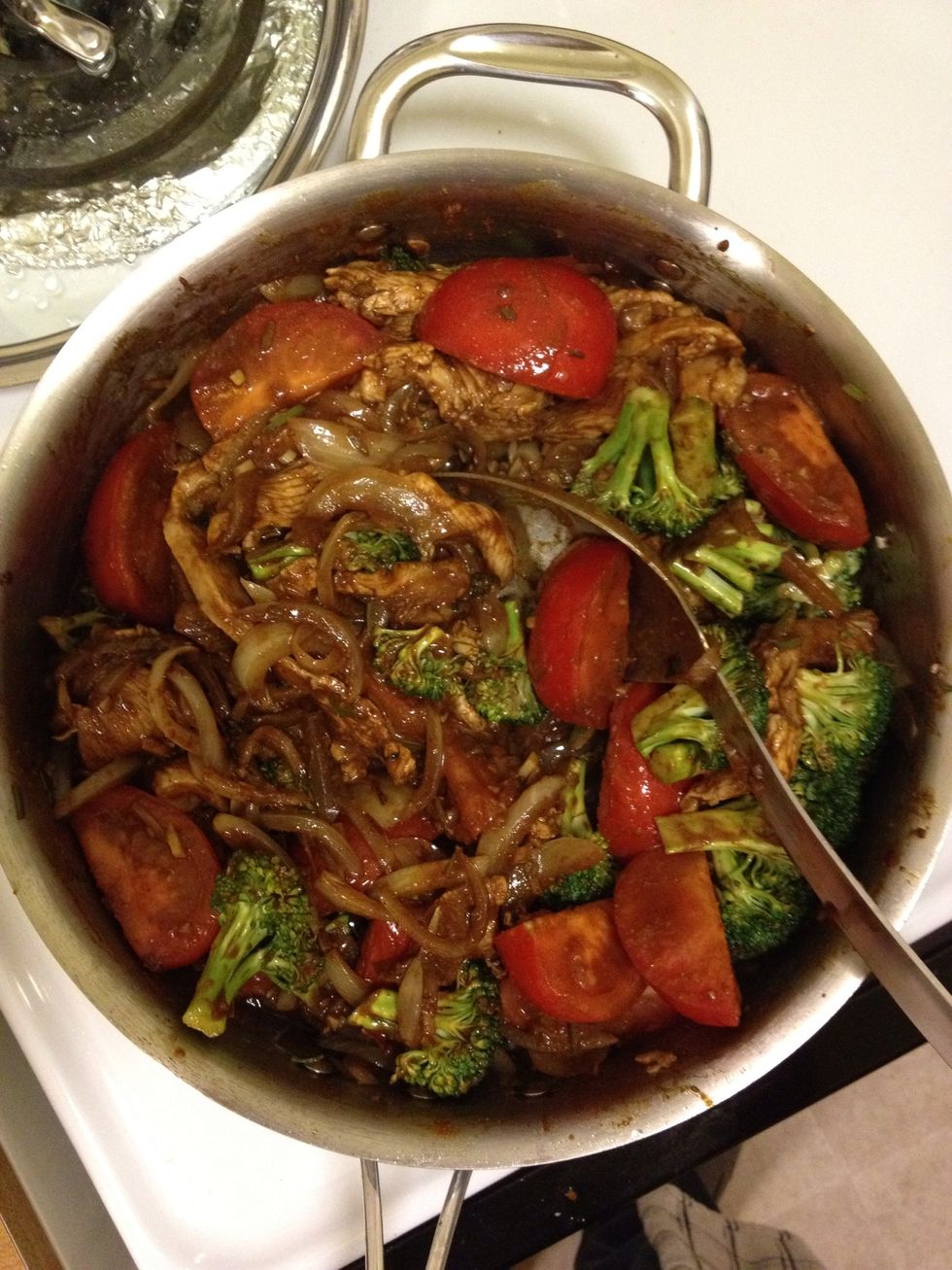 Stir and then add 1 1/2 cup of water. Or enough to almost cover. Bring to a boil, then cover and reduce heat. Stir it occasionally and simmer for about 30 minutes. Remove the cover halfway through.