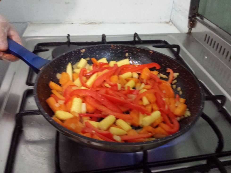 Stir and then leave for about a minute but you gave to keep stirring.