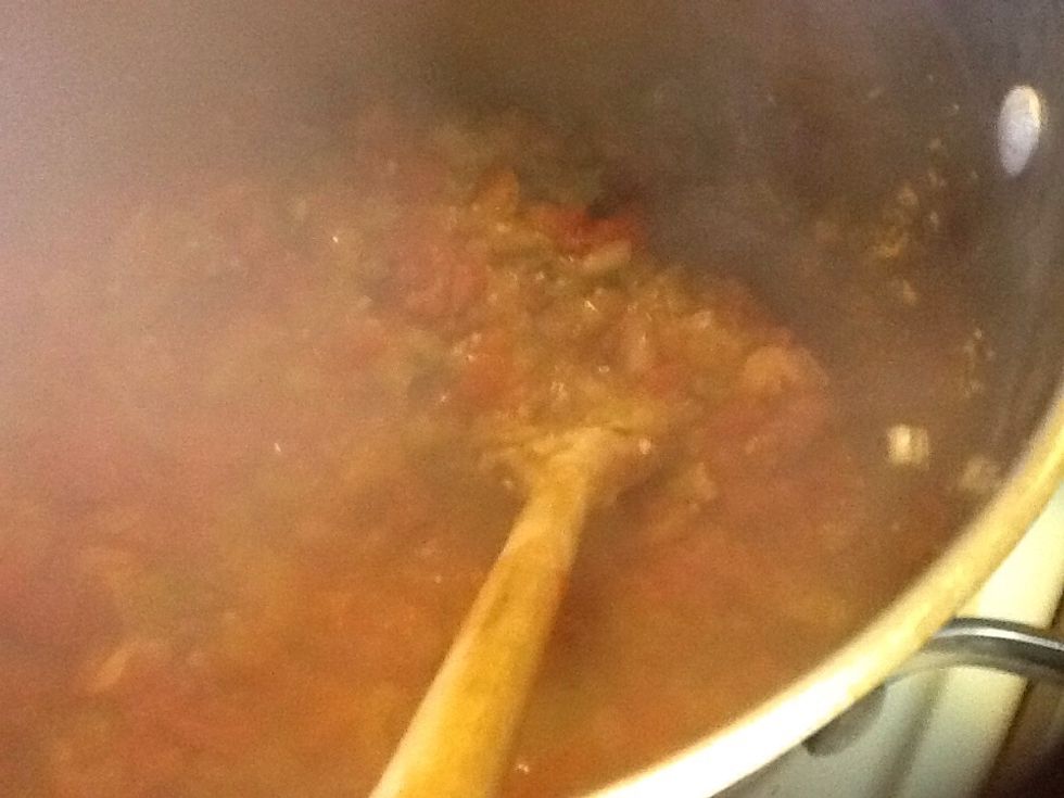 Stir. Base will thicken.