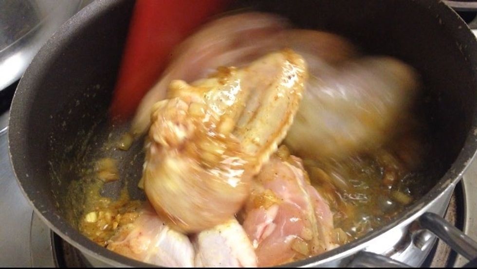 Stir constantly for about 5 minutes