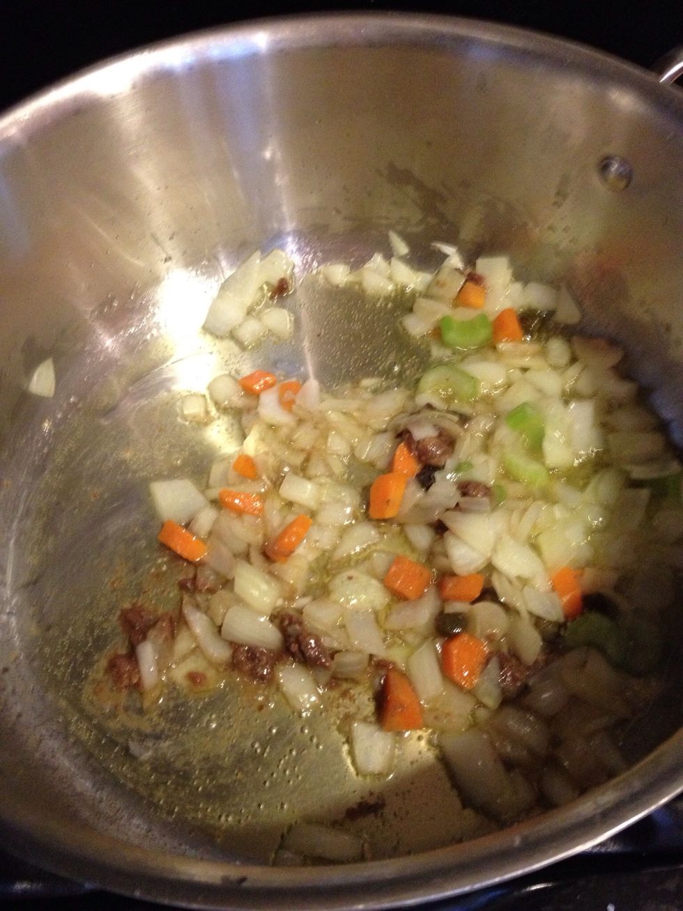 Stir constantly over medium heat so garlic does not burn