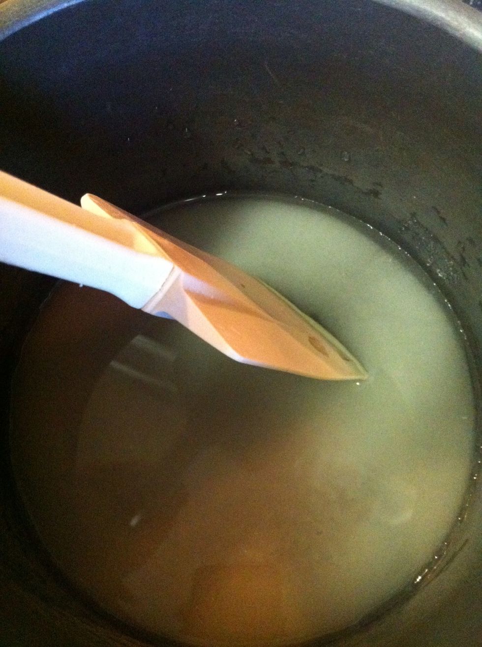 Stir constantly while on a boil....