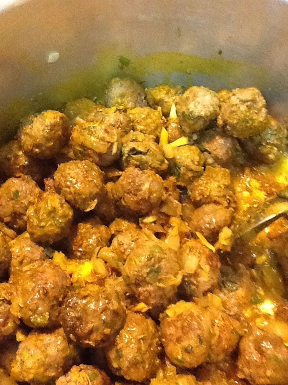 Stir continuously