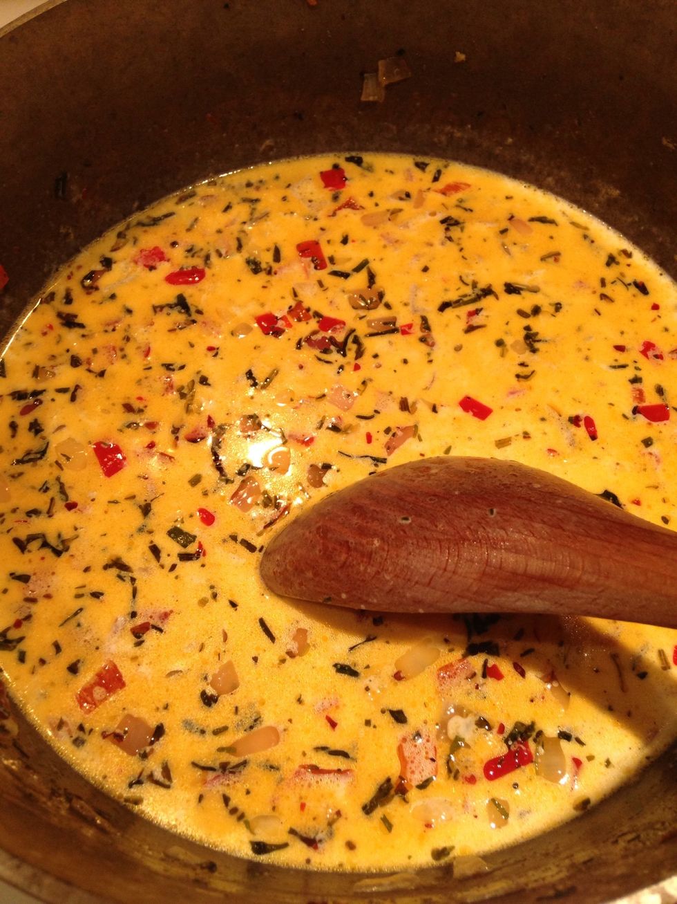 Stir everything together and bring to a boil.