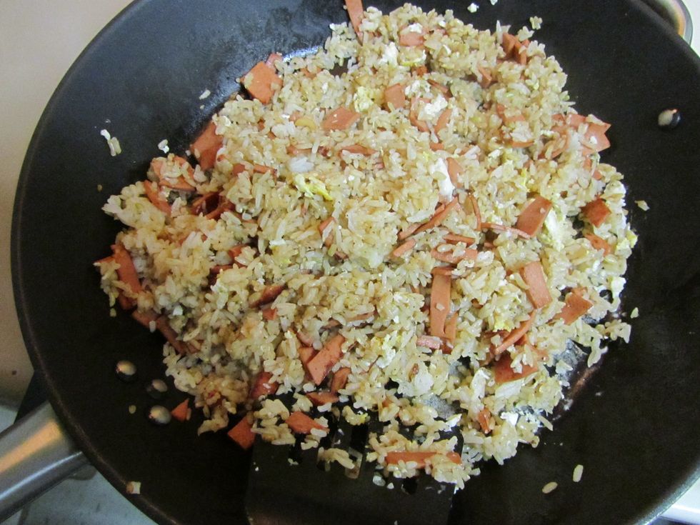 Stir everything together for a few minutes more.