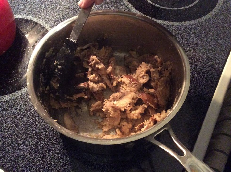 Stir frequently on medium heat until smooth and bubbly