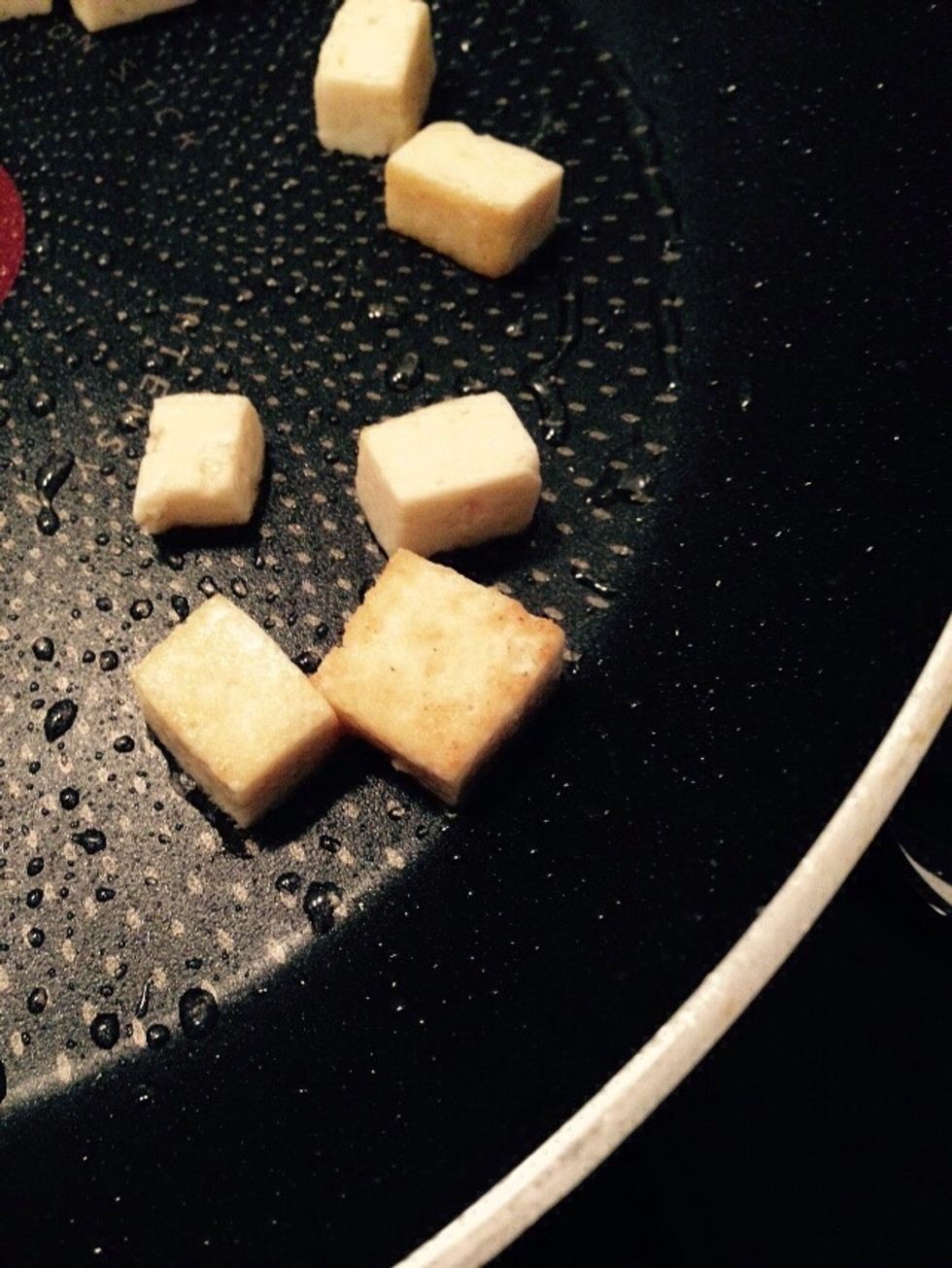 Stir fry until you start roasting it