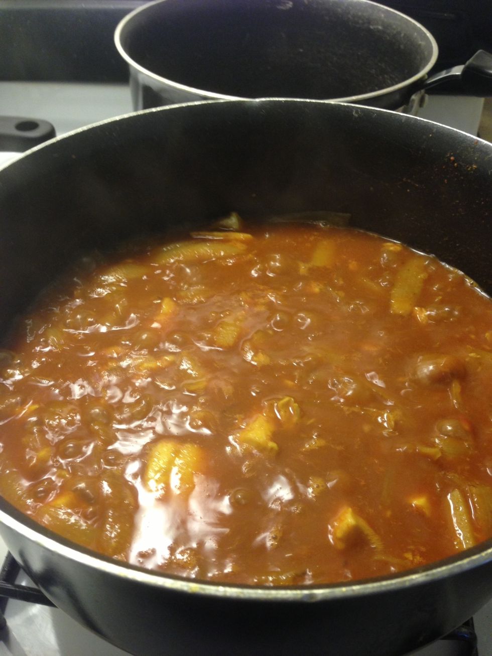 Stir Gently and Bring it to boil and lower the heat to medium for 10 minutes