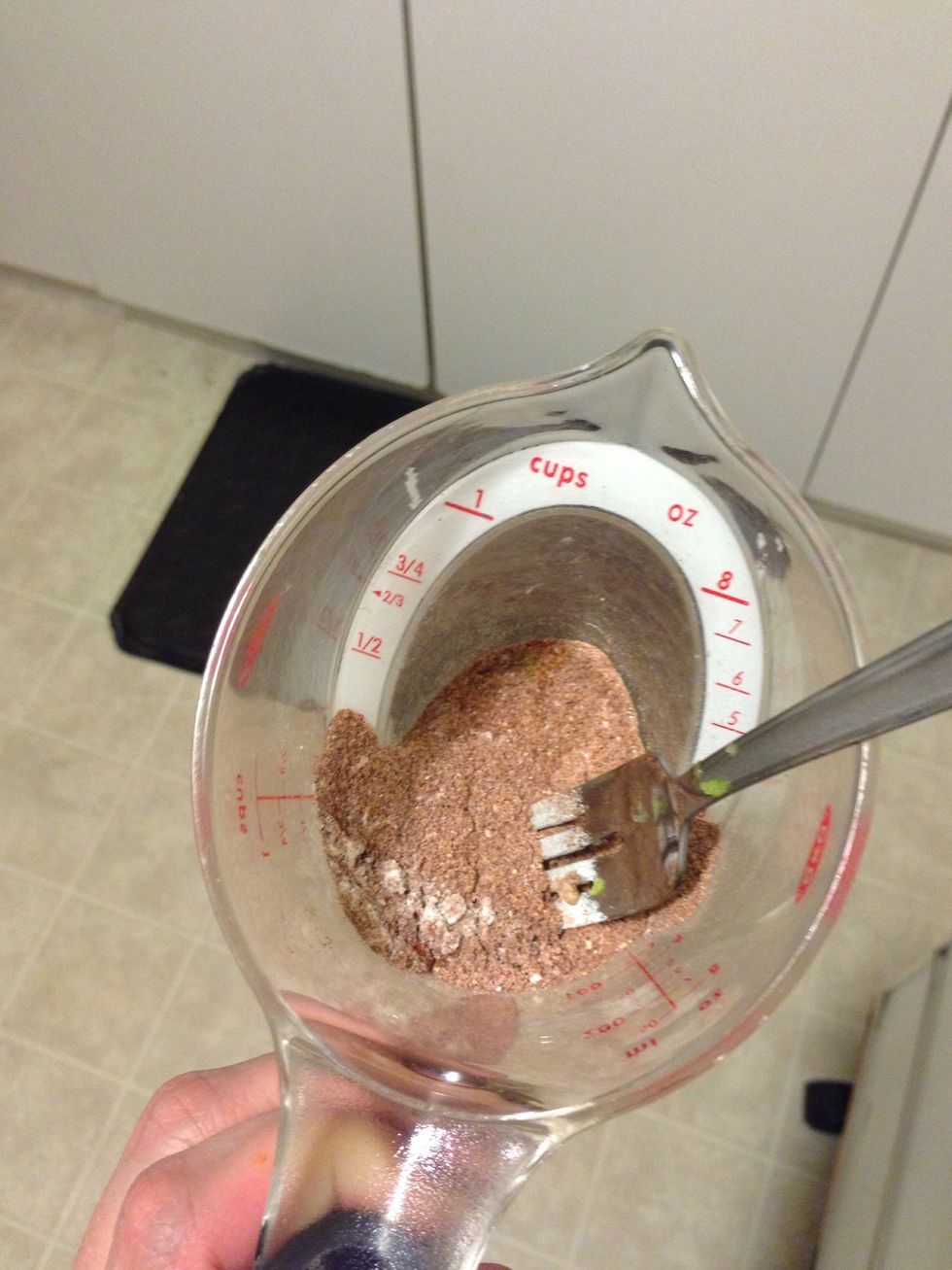Stir he ingredients together. You can also make more if you like a lot of sauce, just keep the ratio the same. :)
