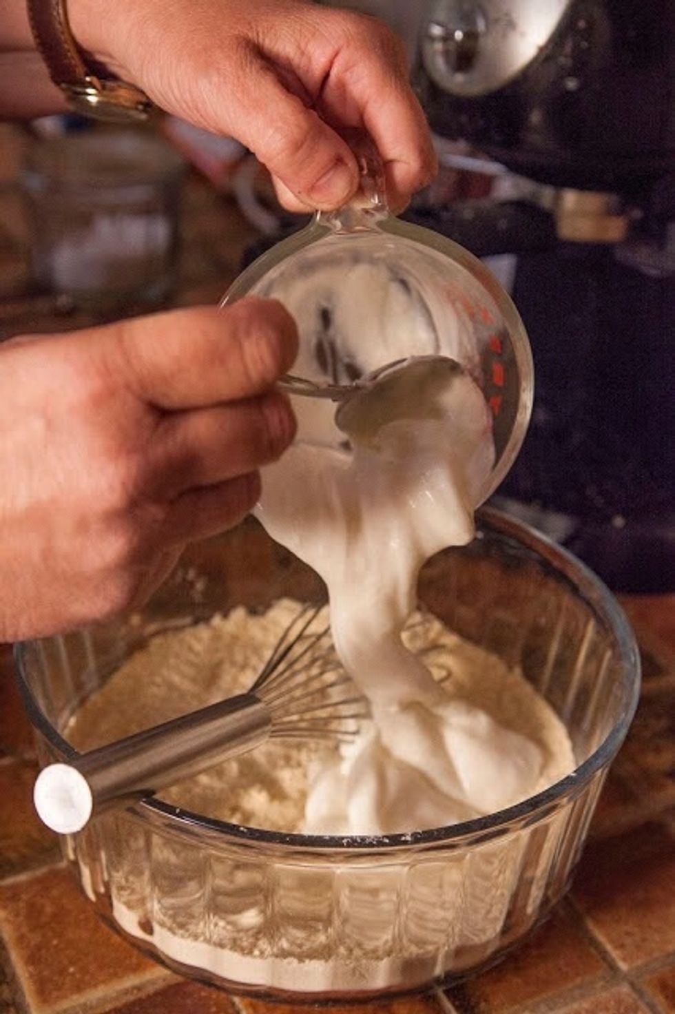 Stir in 1 cup of yogurt.