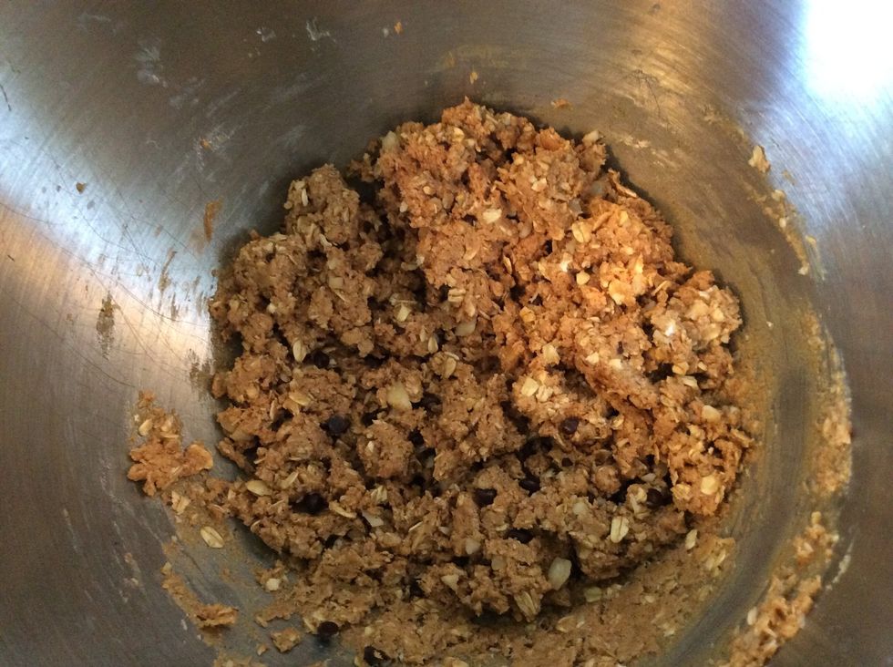 Stir in a 1/4 cup of chocolate chips.