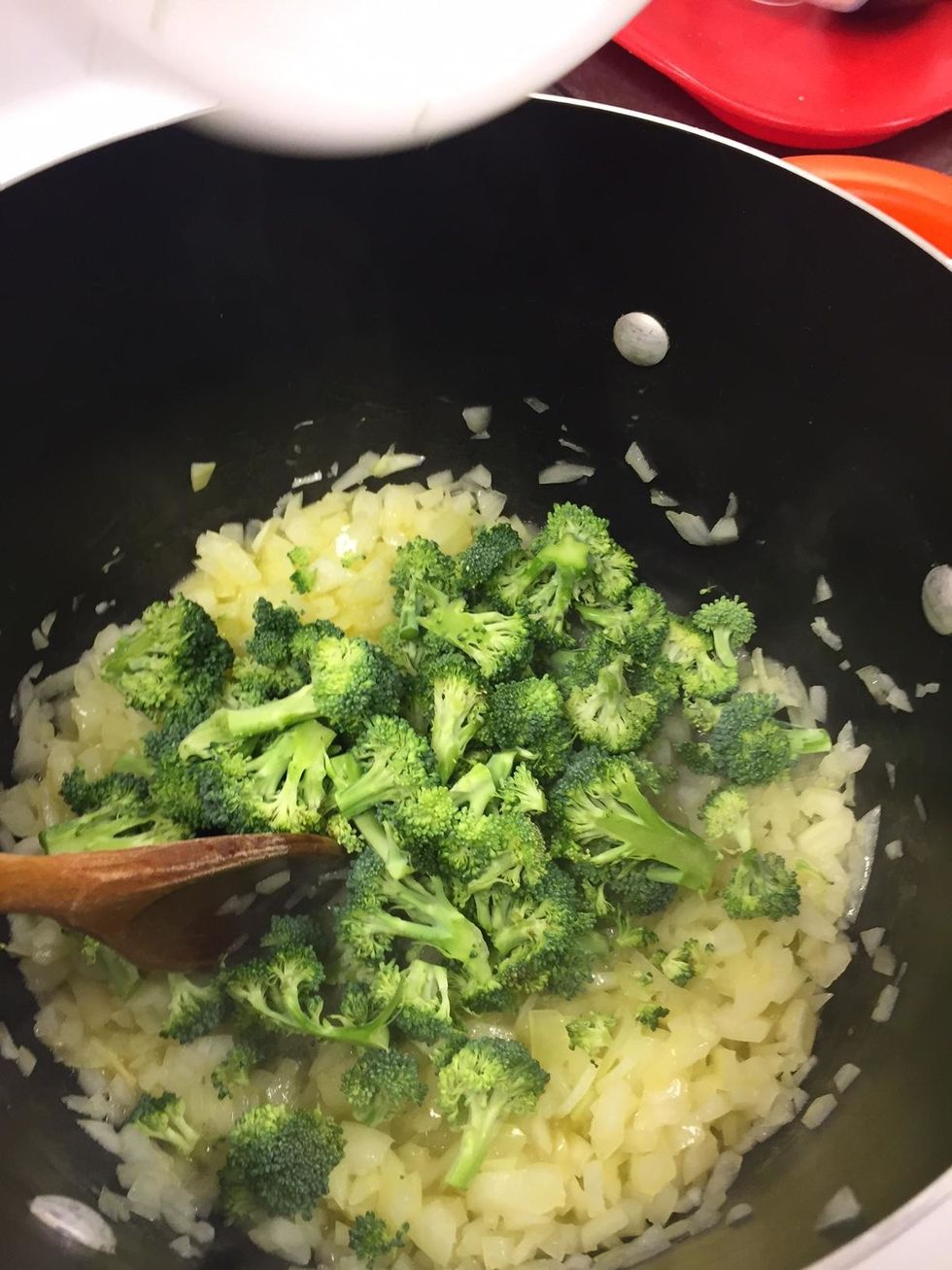 Stir in broccoli