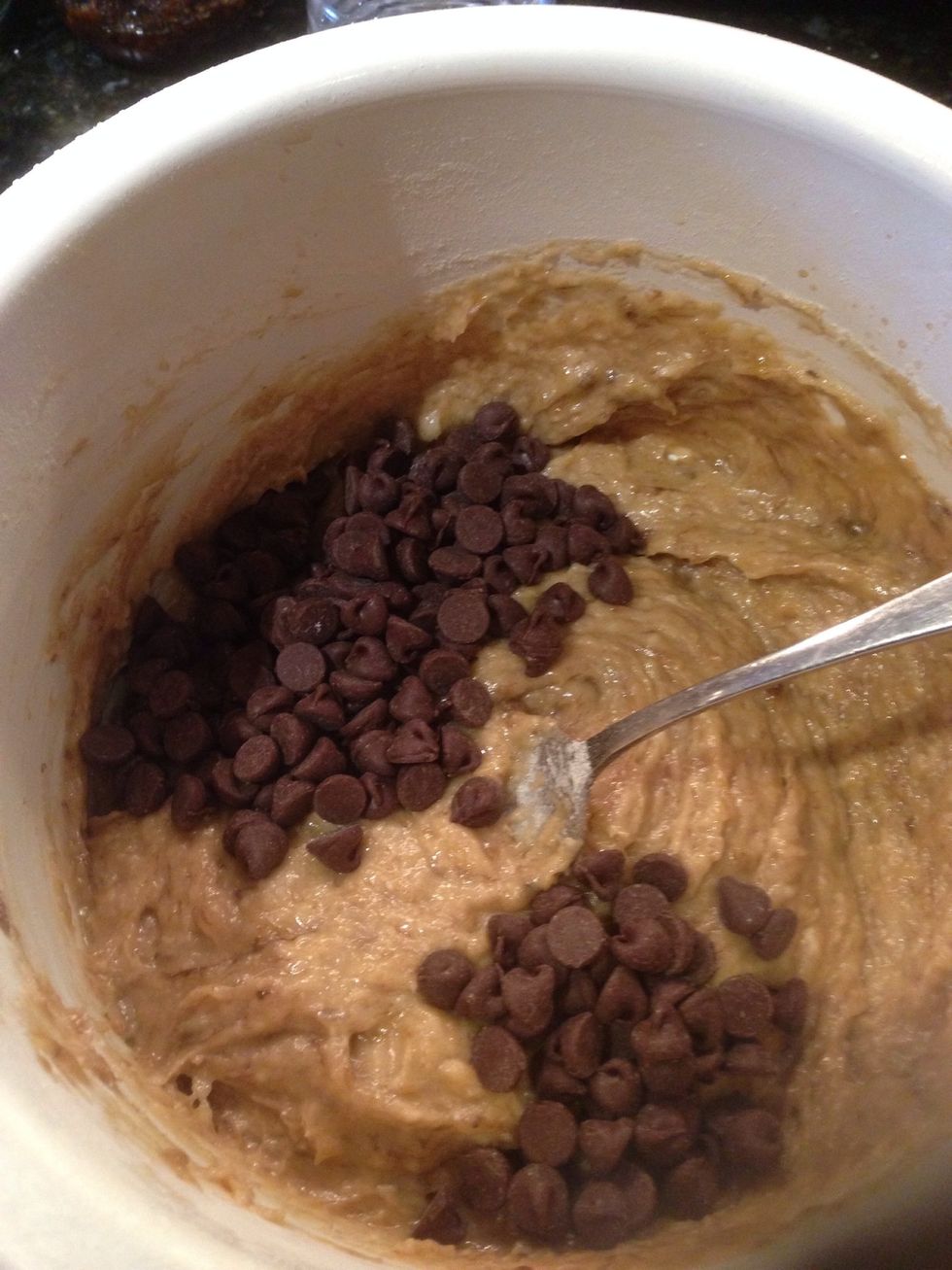 Stir in chocolate chips