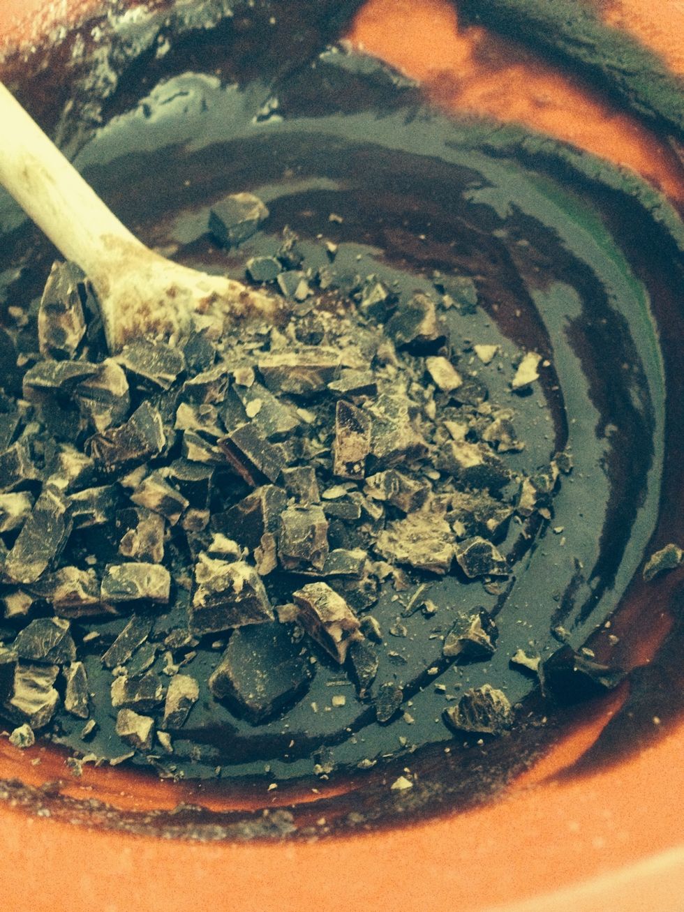 Stir in chocolate