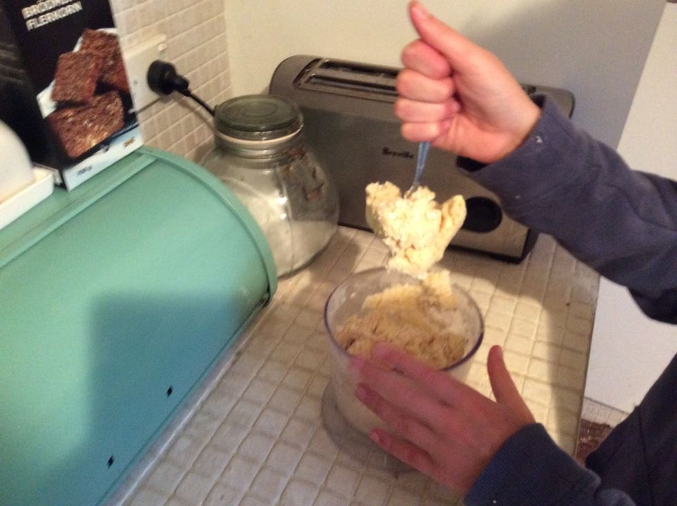 stir in coconut and oats