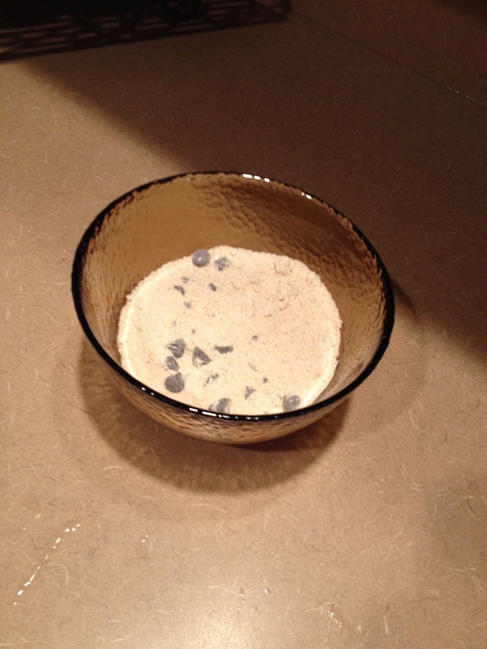 Stir in cookie mix until soft dough forms.