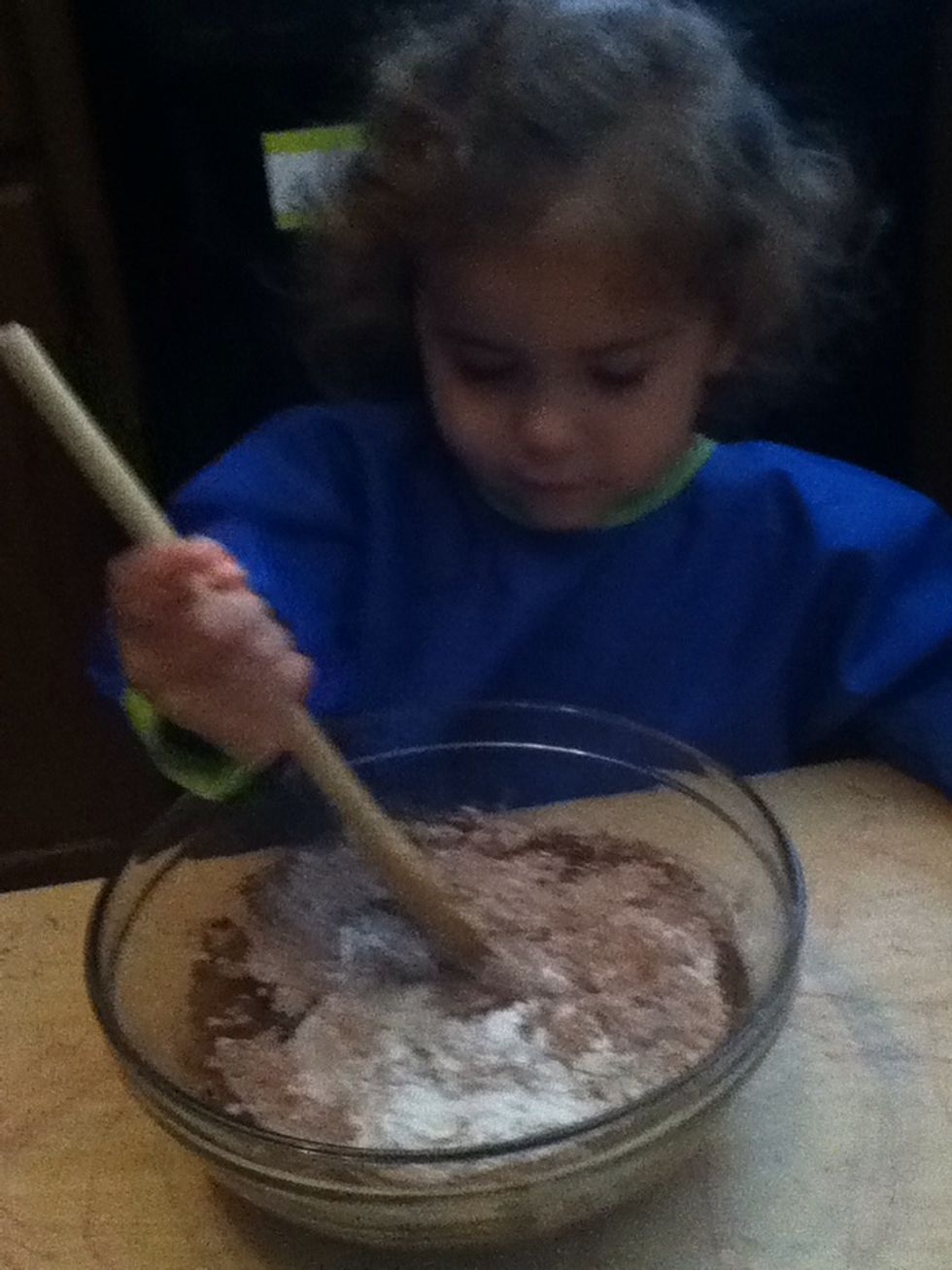 Stir in dry ingredients.