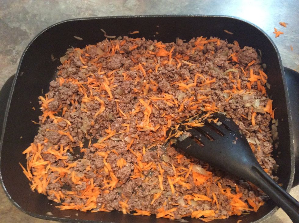 Stir in grated carrot.