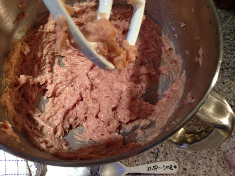 Stir in milk and the egg