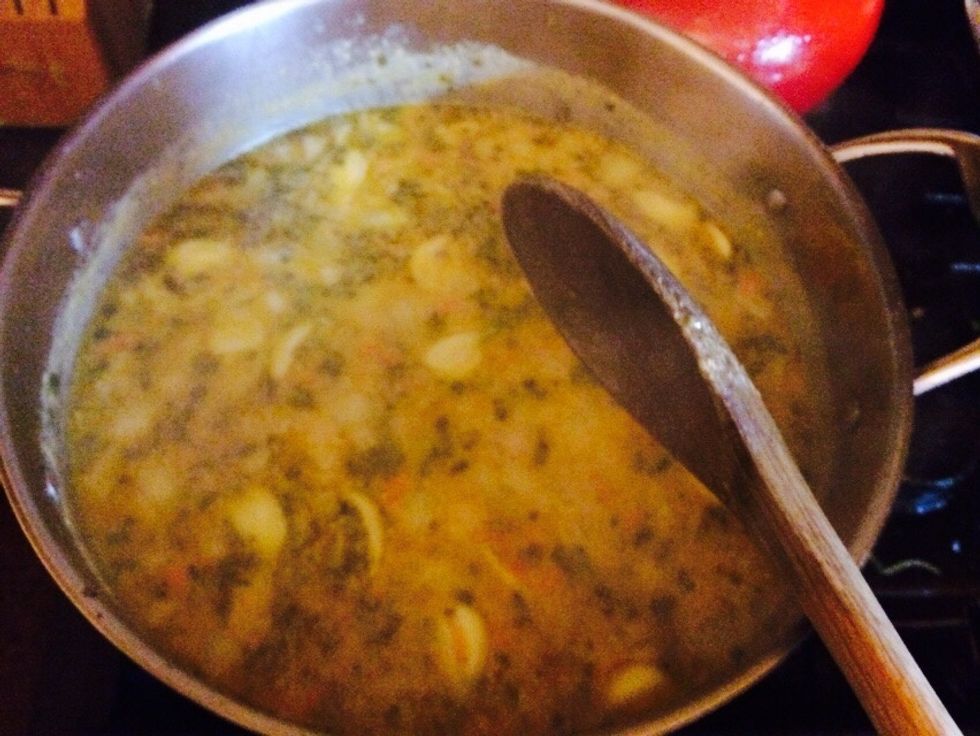 Stir in. Now that's looking good.